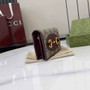 Gucci Horsebit 1955 card case wallet, 621887 in wine red leather - Default Title - View 2