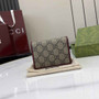 Gucci Horsebit 1955 card case wallet, 621887 in wine red leather