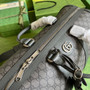Gucci 724642 Savoy small duffle bag in grey and black Supreme - Default Title - View 6