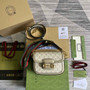 Gucci 658574 Horsebit 1955 GG mini bag Beige and white GG Supreme canvas - Default Title - View 2