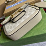 Gucci 658574 Horsebit 1955 GG mini bag Beige and white GG Supreme canvas - Default Title - View 6