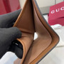 Gucci GG Emblem bi-fold wallet, 821206 in beige fabric