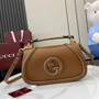Gucci Blondie small top handle bag in brown leather 815714