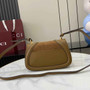 Gucci Blondie mini shoulder bag in brown suede 815700 - Default Title - View 3