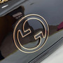 Gucci Blondie small shoulder bag in black patent leather 815715