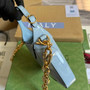 Gucci 699651 ‎Jackie 1961 mini shoulder bag Blue patent leather - W19cm x H13cm x D3cm / Blue - View 5