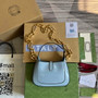 Gucci 699651 ‎Jackie 1961 mini shoulder bag Blue patent leather