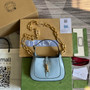 Gucci 699651 ‎Jackie 1961 mini shoulder bag Blue patent leather