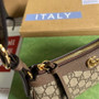 Gucci �?35145 Ophidia small handbag Brown leather