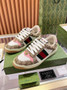 Gucci GG Screener sneaker�?�?12638 Pink and brown Original GG canvas
