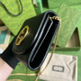 Gucci 725219 Blondie medium chain wallet in black leather