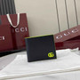 Gucci GG Marmont coin wallet 835048 in black green soft leather
