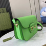 Gucci Horsebit 1955 shoulder bag 602204 in green leather