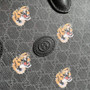 Gucci �?74155 Medium tote with Interlocking G tiger Black GG Supreme canvas