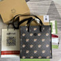 Gucci ‎674155 Medium tote with Interlocking G tiger Black GG Supreme canvas - Default Title - View 2