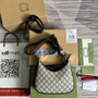 Gucci ‎699409 Attache small shoulder bag Blue GG Supreme canvas - Default Title - View 3