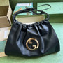 Gucci Deco medium tote bag in black leather 746210 - Default Title - View 1