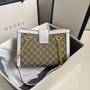 Gucci Padlock small GG shoulder bag 498156 white leather