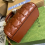 Gucci �?02251 GG Matelassé leather mini bag light brown
