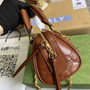 Gucci �?02251 GG Matelassé leather mini bag light brown