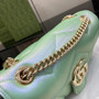 Gucci GG Marmont Small Shoulder Bag 443497 Green Leather - Default Title - View 7
