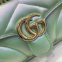 Gucci GG Marmont Small Shoulder Bag 443497 Green Leather - Default Title - View 6