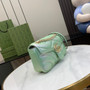 Gucci GG Marmont Small Shoulder Bag 443497 Green Leather