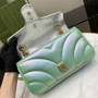 Gucci GG Marmont Small Shoulder Bag 443497 Green Leather