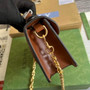 Gucci 724499 GG matelassé small top handle bag Brown leather - W18cm x H13cm x D6.5cm / Brown - View 5