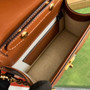 Gucci 724499 GG matelassé small top handle bag Brown leather - W18cm x H13cm x D6.5cm / Brown - View 10