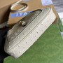 Gucci 637091 Jackie 1961 mini shoulder bag ostrich leather beige - Default Title - View 7