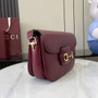 Gucci Horsebit 1955 Aura small shoulder bag, 847063 Rosso Ancora red leather