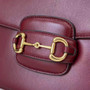 Gucci Horsebit 1955 Aura small shoulder bag, 847063 Rosso Ancora red leather