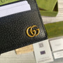 Gucci GG Marmont card case 657588 black leather Gold - W11cm x H7cm / black - View 5
