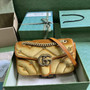Gucci GG Marmont Small Shoulder Bag 443497 Brown Velvet - Default Title - View 1