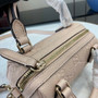 Gucci GG Emblem super mini top handle bag 815256 in light pink leather