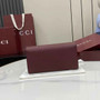 Gucci Softbit continental wallet 828147 in wine red leather