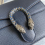 Gucci ‎�?21970 Dionysus leather mini bag navy blue leather