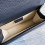 Gucci ‎�?21970 Dionysus leather mini bag navy blue leather
