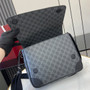 Gucci GG Emblem medium crossbody bag, ‎821154  in black fabric
