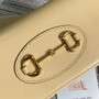 Gucci �?21892 Horsebit 1955 wallet with chain Beige leather