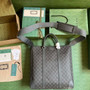 Gucci Ophidia medium tote bag 763316 in Grey and black GG Supreme