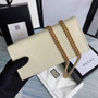 Gucci �?21892 Horsebit 1955 wallet with chain white leather