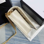 Gucci �?21892 Horsebit 1955 wallet with chain white leather