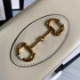 Gucci �?21892 Horsebit 1955 wallet with chain white leather