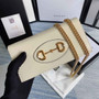Gucci �?21892 Horsebit 1955 wallet with chain white leather