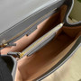 Gucci 702049 Horsebit 1955 medium bag in gray leather - Default Title - View 8