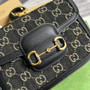 Gucci ‎658574 Horsebit 1955 jumbo GG mini bag Black - Default Title - View 5