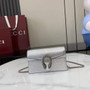 Gucci Dionysus Super Mini Bag 476432 Silver Leather - Default Title - View 1