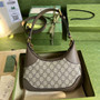 Gucci 731817 Aphrodite small shoulder bag in brown gg leather